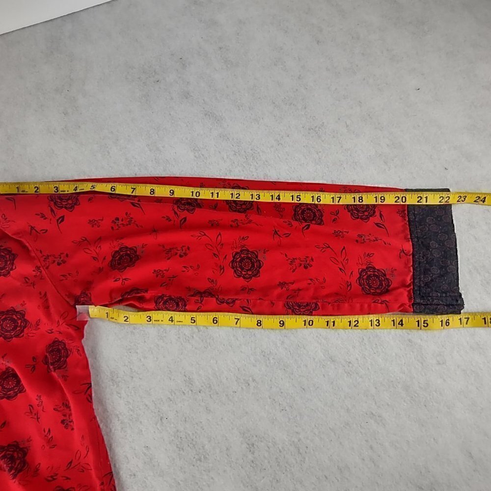 Nautica Rose Pattern Red 100% Cotton Cozy Pajama, Sleepwear Lounge Set Size L - Picture 13 of 16